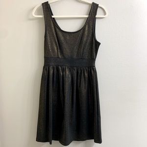 Forever 21 Black and Gold Dress, Small/Petite